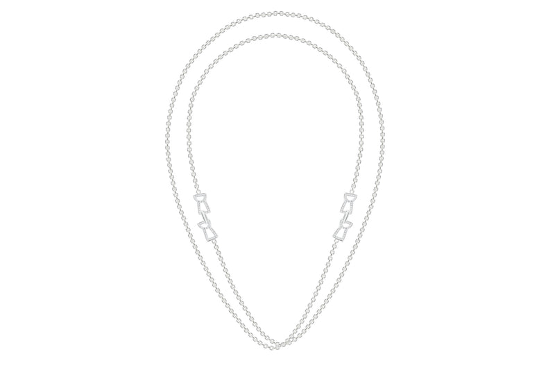 Latte Infiniti Necklace - Silver Ice