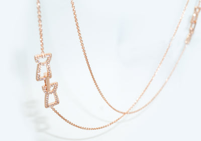 Latte Infiniti Necklace - Rosé Gold