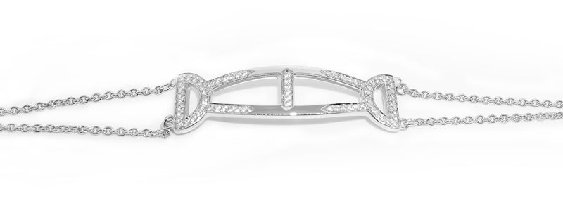 Double Latte Bracelet -  Silver Ice