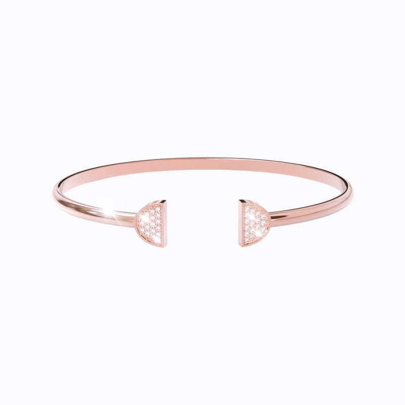 Double Latte Bangle - 24k Rosé Gold